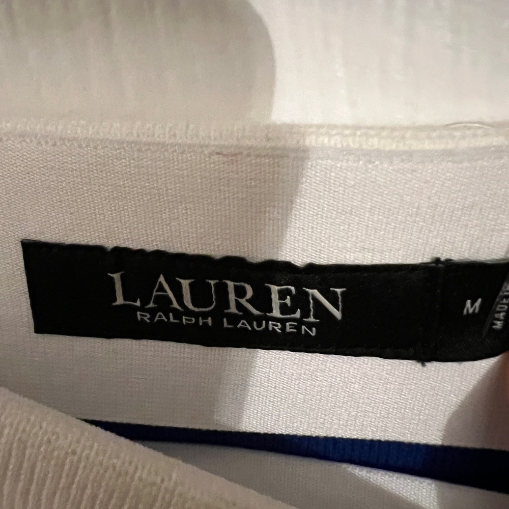 Ralph Lauren Blue and White Striped Pencil Skirt - Picture 5 of 5